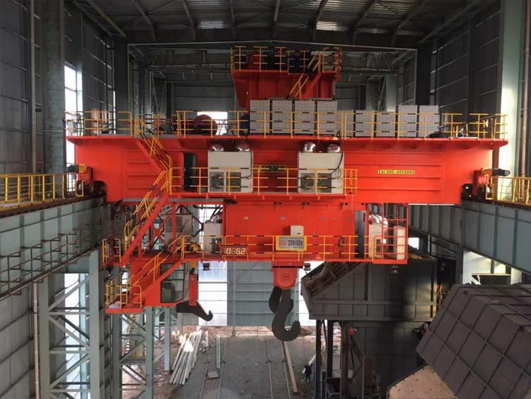 河北津西钢铁项目卫华320t冶金起重机